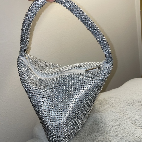 Silver handbag - Picture 4 of 5